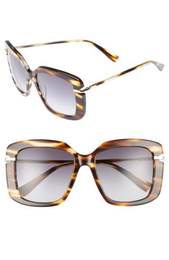 Women's Derek Lam Anita 55mm Square Sunglasses - Havana