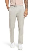 Men's Theory Zaine Technical Flat Front Stretch Pants - Grey