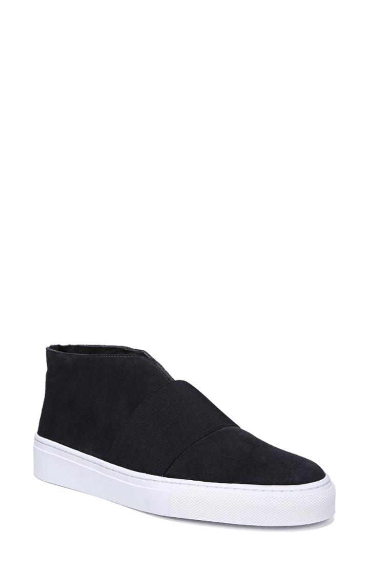 Women's Via Spiga Sayer Genuine Shearling Slip-on Sneaker .5 M - Blue