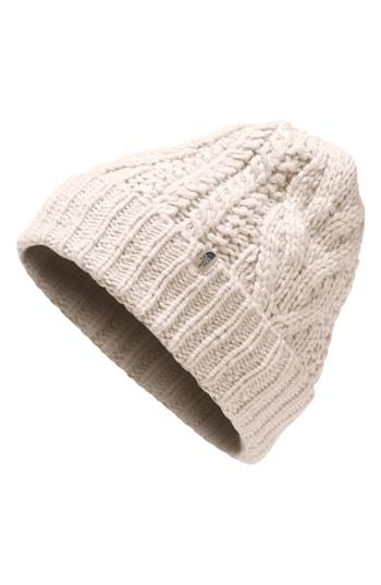 Women's The North Face Minna Cable Knit Beanie - Ivory
