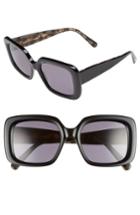 Women's D'blanc No Promises 53mm Sunglasses - Polished Black/ Grey