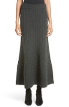 Women's Stella Mccartney Knit Wool Maxi Skirt Us / 40 It - Grey