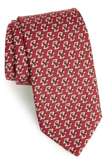 Men's Vineyard Vines Boston College Silk Tie, Size - Red