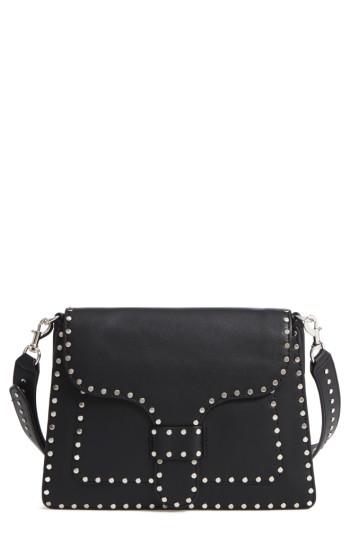 Rebecca Minkoff Slim Midnighter Leather Crossbody Bag - Black