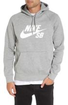 Men's Nike Sb Icon Graphic Hoodie, Size - Grey