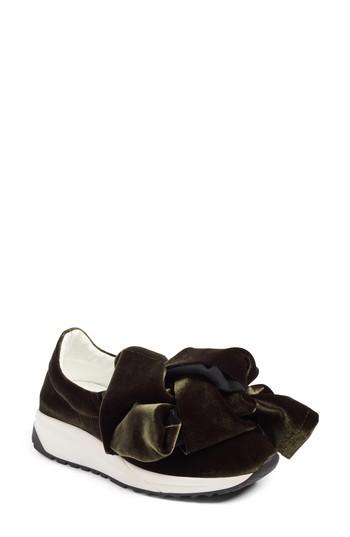 Women's Joshua Sanders Knotted Slip-on Sneaker .5us / 36eu - Green