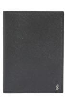 Serapian Milano Evolution Leather Passport Cover - Black