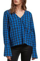 Women's Volcom Check Out Time Top - Blue