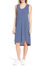 Women's Caslon Shirttail Hem Tank Dress - Blue