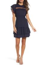 Women's Foxiedox Elsie Ruffle Sleeve Fit & Flare Dress - Blue
