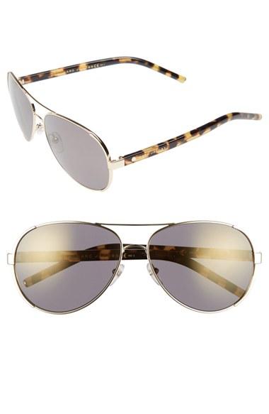 Women's Marc Jacobs 60mm Oversize Aviator Sunglasses -