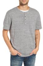 Men's Treasure & Bond Nep Henley Shirt, Size - Grey