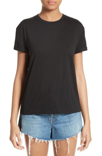 Women's T By Alexander Wang Superfine Jersey Tee - Black