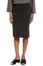 Women's Eileen Fisher Tencel Blend Pencil Skirt, Size - Black
