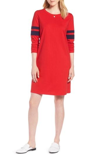 Women's 1901 Varsity Knit Shift Dress - Red
