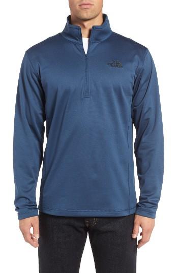 Men's The North Face Glacier Zip Pullover, Size - Blue