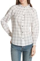 Women's La Vie Rebecca Taylor Windowpane Top - Blue