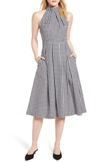 Women's 1901 Gingham Halter Dress - Black