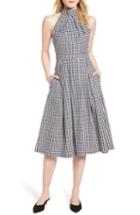 Women's 1901 Gingham Halter Dress - Black