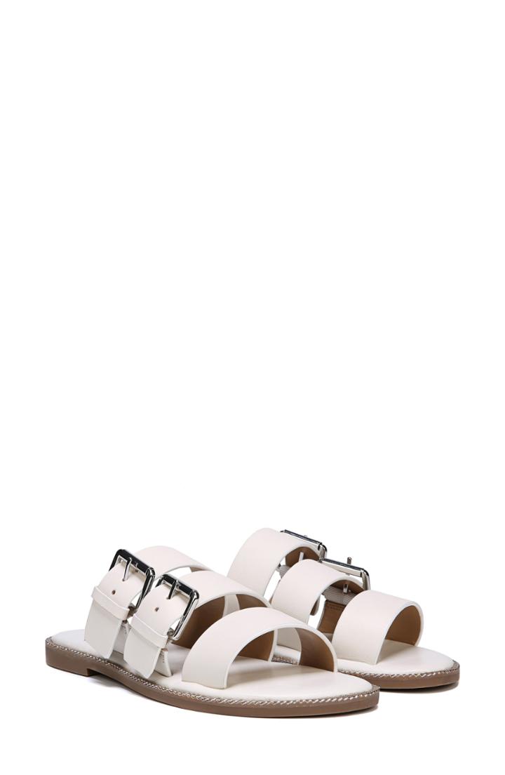 Women's Sarto By Franco Sarto Kasa Three Strap Slide Sandal .5 M - White