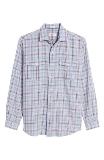 Men's Peter Millar Emerald Isle Fit Plaid Sport Shirt