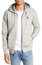 Men's Psycho Bunny Newry Double Face Zip Hoodie (xs) - Grey