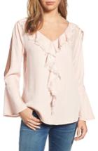 Women's Billy T Ruffle Front Top - Pink