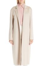 Women's Mansur Gavriel Longline Cashmere Coat Us / 36 It - Beige