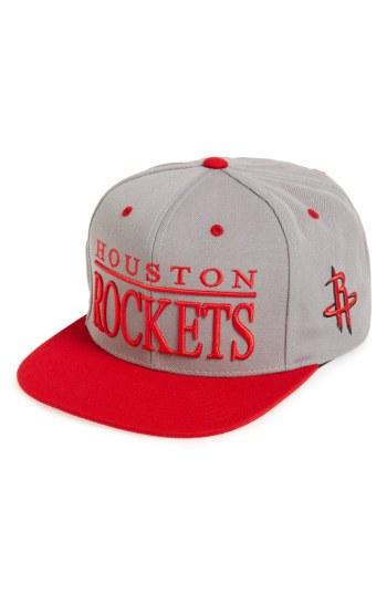 Men's Mitchell & Ness 'houston Rockets - Top Shelf' Snapback Baseball Cap -