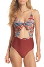 Women's Bca Love Letters Cutout One-piece Swimsuit - None