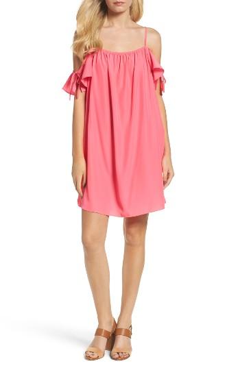 Women's A By Amanda Elsie Cold Shoulder Dress - Pink