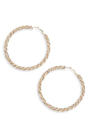 Women's Natasha Stone Twist Hoop Earrings