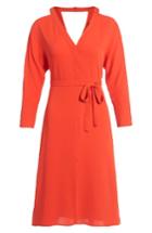 Women's Topshop Cutout Cold Shoulder Dress Us (fits Like 10-12) - Red
