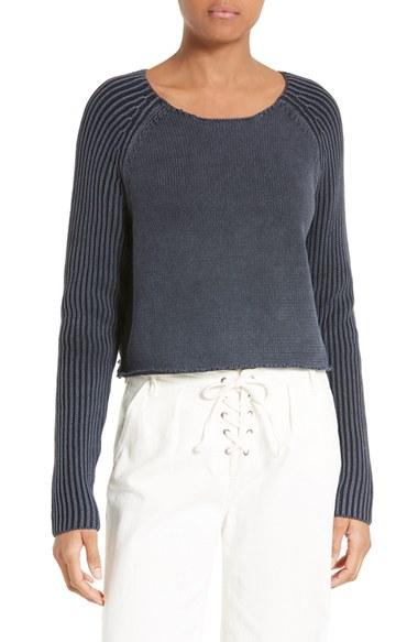 Women's Frame Cotton Raglan Sweater