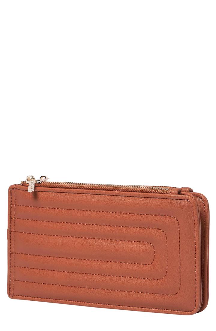 Women's Urban Originals Imagine Quilted Vegan Leather Wallet - Brown
