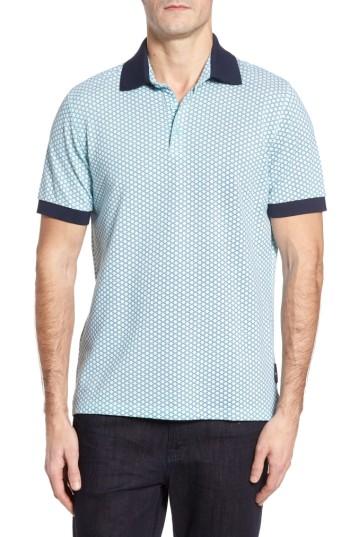 Men's Stone Rose Honeycomb Pique Polo (s) - Green