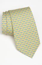 Men's Vineyard Vines Bonefish Silk Tie, Size - Yellow