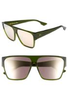 Women's Christian Dior 62mm Flat Top Square Sunglasses - Green