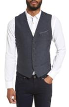 Men's Ted Baker London Portwai Semi Plain Vest (l) - Blue