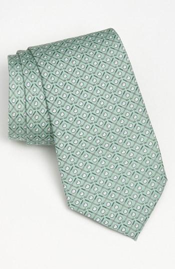 Men's Vineyard Vines 'golf Clubs' Silk Tie, Size - Green