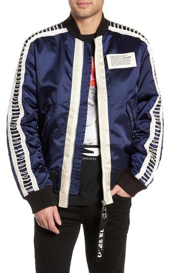 Men's Diesel J-early Bomber Jacket - Blue