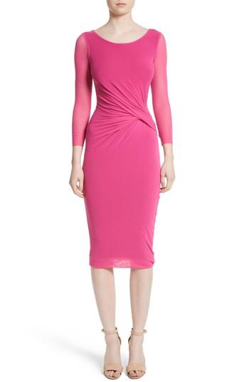 Women's Fuzzi Ruched Tulle Dress - Pink