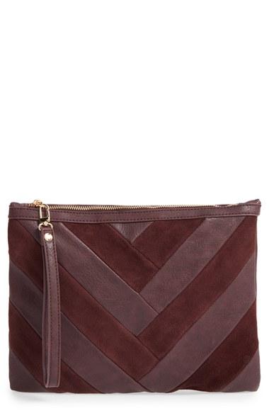 Sole Society Shery Zip Pouch - Red