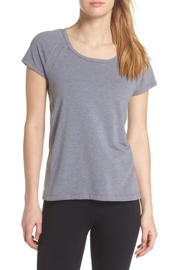 Women's Zella Power Tee, Size - Grey