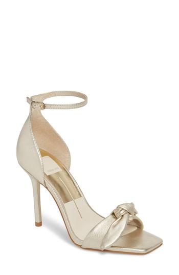 Women's Dolce Vita Helana Knotted Sandal M - Metallic