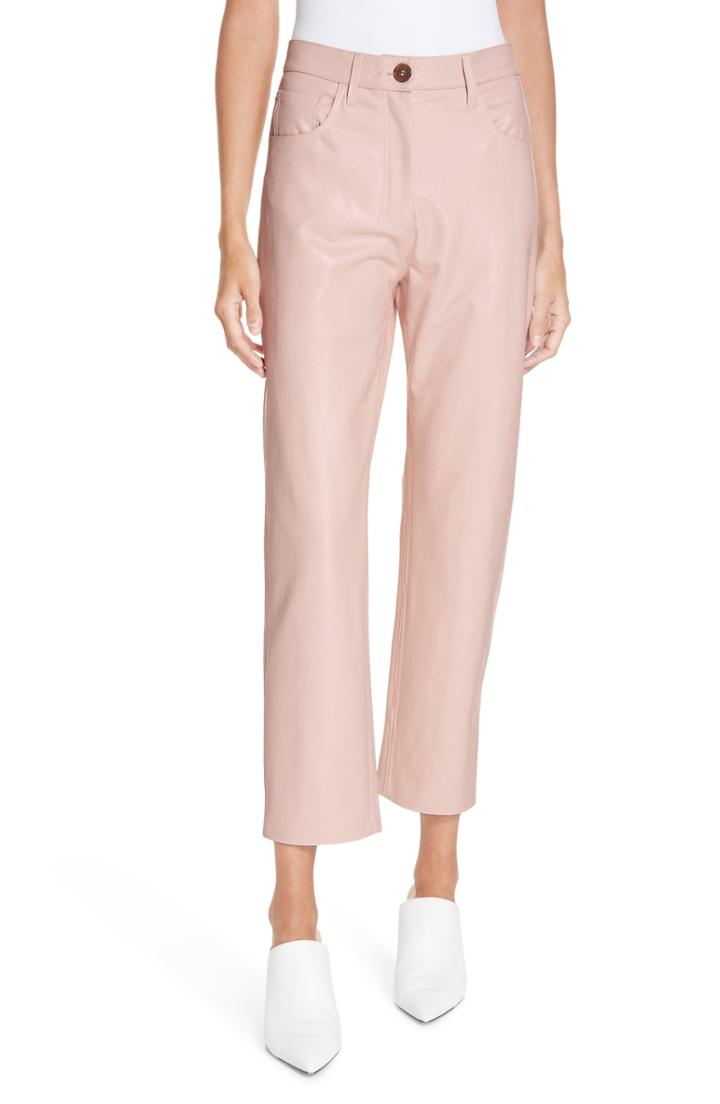 Women's Nanushka Ivy Faux Leather Straight Leg Pants