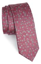 Men's The Tie Bar Freefall Floral Silk Tie, Size - Green