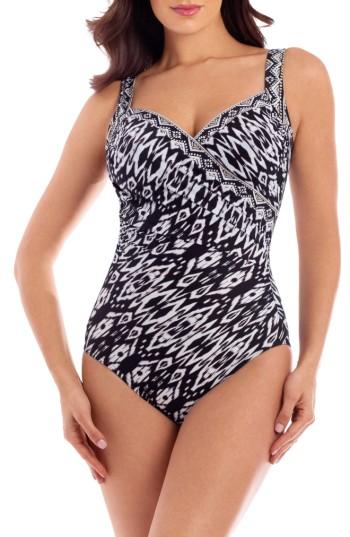 Women's Miraclesuit Tiki Sanibel Underwire One-piece Swimsuit - Black
