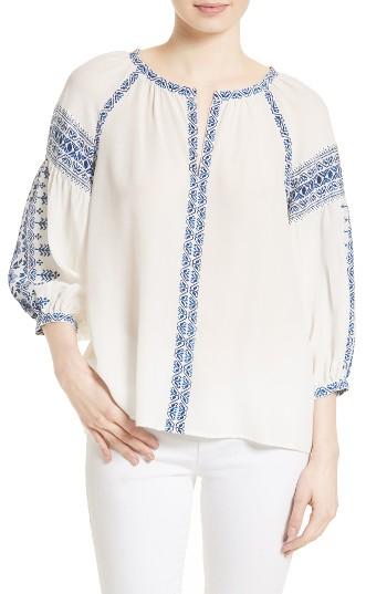 Women's Joie Montay Silk Blouse - White