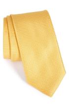 Men's Canali Geometric Silk Tie, Size - Yellow